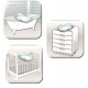 Beaba CAMELEO Changing Table - Light Grey
