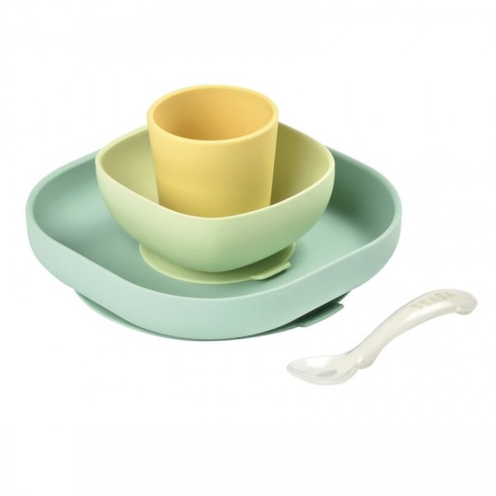 Beaba Silicone meal set  - Yellow