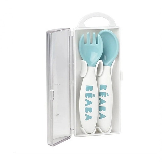 Beaba 2nd Stage Training Fork and Spoon - Blue