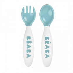Beaba 2nd Stage Training Fork and Spoon - Blue