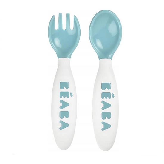 Beaba 2nd Stage Training Fork and Spoon - Blue
