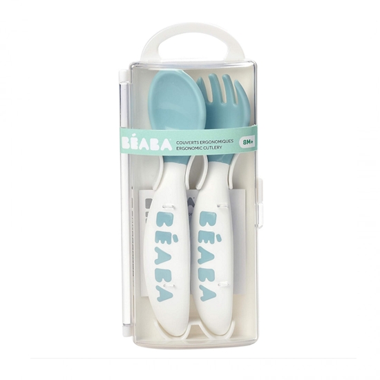 Beaba 2nd Stage Training Fork and Spoon - Blue
