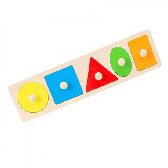 Montessori Five-Color Geometric Puzzle