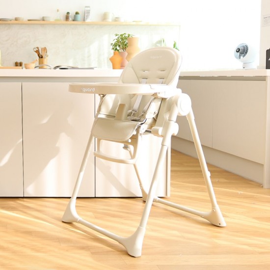 aguard 2.0 Tosby 7 Level Recline High Chair - Cream White