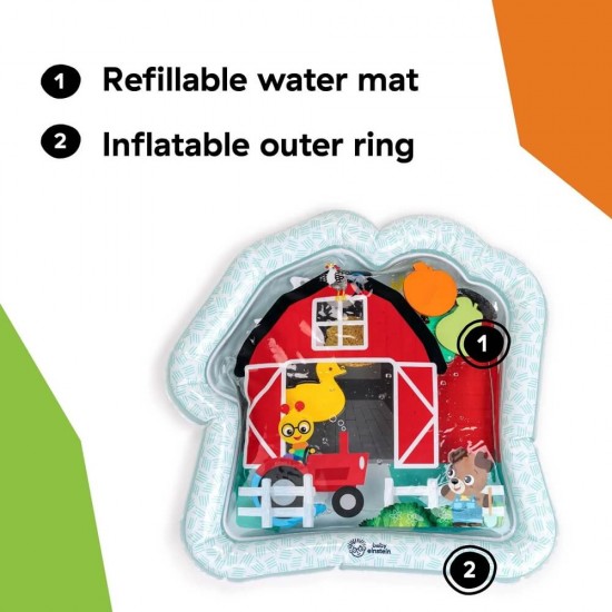 Baby Einstein Farm Explorers Cal's Sensory Barn Tummy Time Water Mat