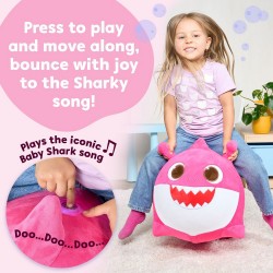 Pinkfong Baby Shark Inflatable Jumper Ride On - Pink