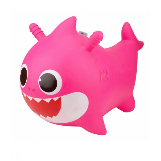 Pinkfong Baby Shark Inflatable Jumper Ride On - Pink