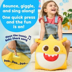 Pinkfong Baby Shark Inflatable Jumper Ride On - Yellow