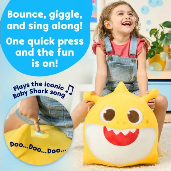 Pinkfong Baby Shark Inflatable Jumper Ride On - Yellow