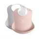 BabyBjorn Baby Bib 2 Pack - Powder Grey / Powder Pink