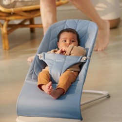 Babybjorn Bouncer Bliss Cotton - Blue Petal Quilt