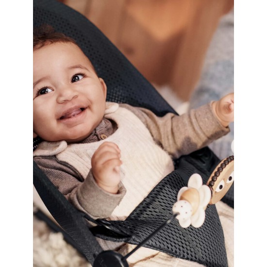 Babybjorn Wooden Toy for Bouncer- Googly eyes Black & White