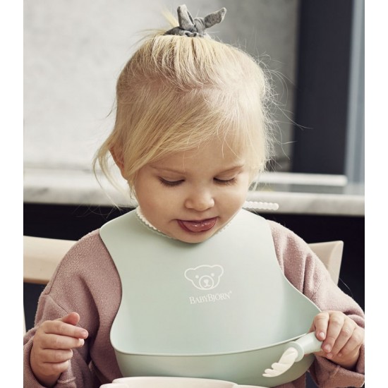 BabyBjorn Baby Bib 2 Pack - Powder Yellow / Powder Green