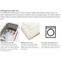 Babybjorn Fitted Sheet for Travel Crib Light