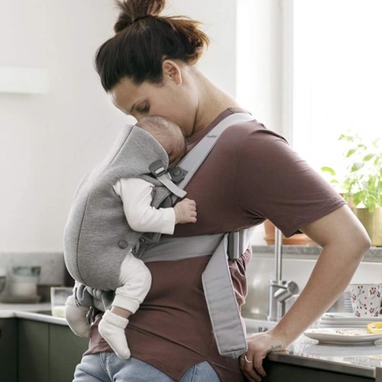 Babybjorn Carrier Mini - Light Grey 3D Jersey