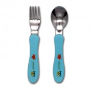 Babymate Fork & Spoon Set - Blue