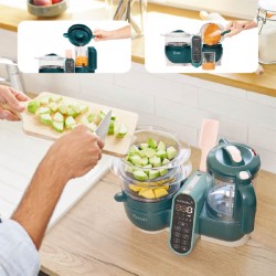 Babymoov Nutribaby+ Food Steamer and Blender - Opal Green