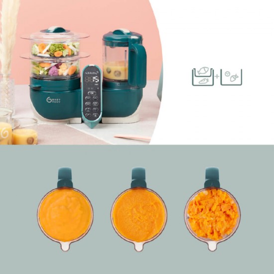 Babymoov Nutribaby+ Food Steamer and Blender - Opal Green