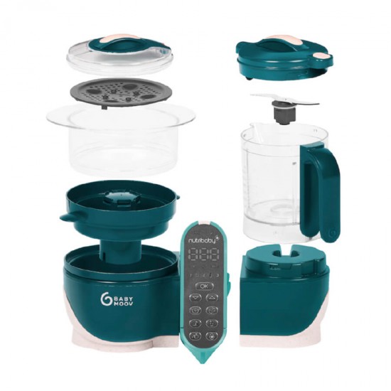 Babymoov Nutribaby+ Food Steamer and Blender - Opal Green