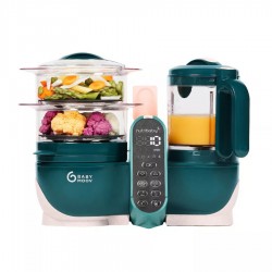Babymoov Nutribaby+ Food Steamer and Blender - Opal Green