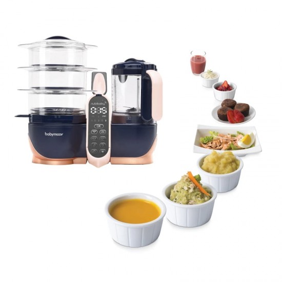 Babymoov Nutribaby(+) XL Food Steamer and Blender - Copper/Navy