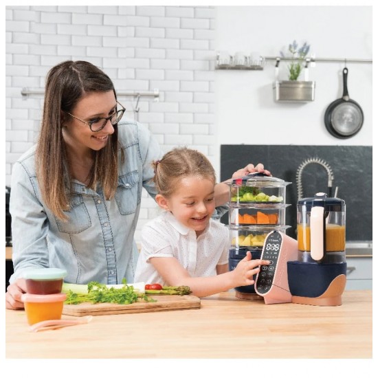 Babymoov Nutribaby(+) XL Food Steamer and Blender - Copper/Navy