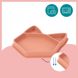 Babymoov Eat's Isy Silicone Suction Animal Plate - Fox