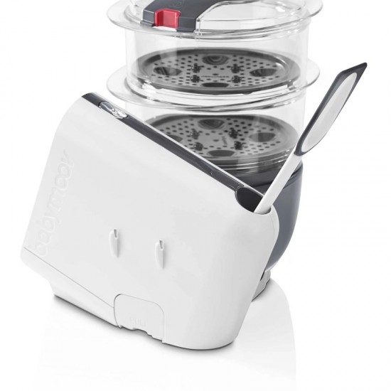Babymoov Nutribaby+ Food Steamer and Blender - Industrial Grey