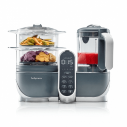 Babymoov Nutribaby+ Food Steamer and Blender - Industrial Grey