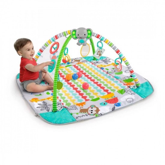 Bright Starts 5-in-1 Baby Activity Gym & Ball Pit, Totally Tropical