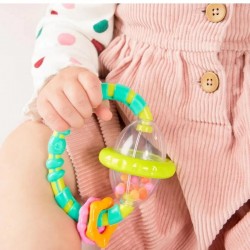 Bright Starts Grab & Spin Rattle And Teether Toy