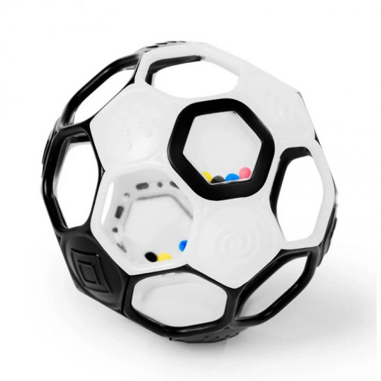 Bright Starts Grippin' Goals Rattle Ball - Black & White