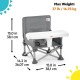 Bright Starts Pop N Sit Portable Booster Seat - Grey