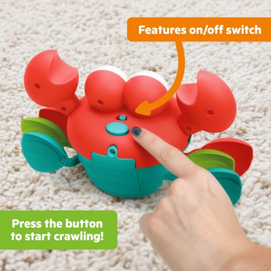 Bright Starts Rockin Crawling Crab - Red