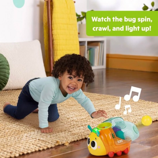 Bright Starts Spin n Chase Bug Ball Popper Toy