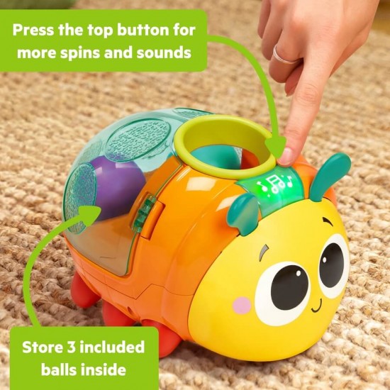 Bright Starts Spin n Chase Bug Ball Popper Toy