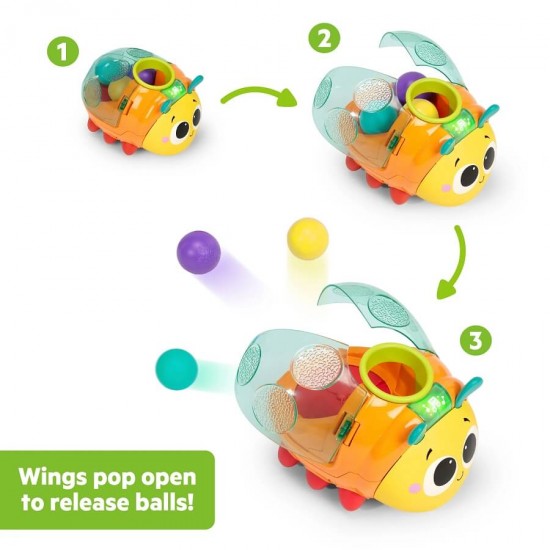 Bright Starts Spin n Chase Bug Ball Popper Toy