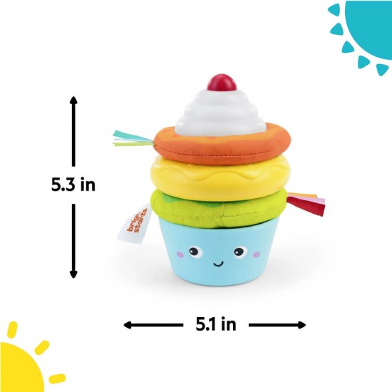 Bright Starts Treat Cupcake Donut Tower Stacking Toy