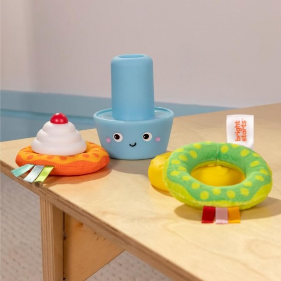 Bright Starts Treat Cupcake Donut Tower Stacking Toy