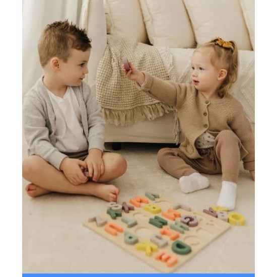 Bubble Wooden Alphabet Puzzle