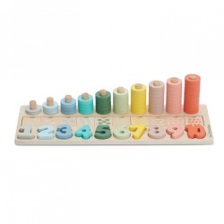 Bubble Wooden Numbers & Blocks Counting Set