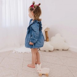 Bubble Wooden Rabbit Pull Along