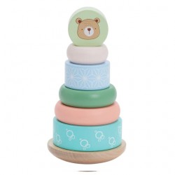Bubble Wooden Stacking Rings