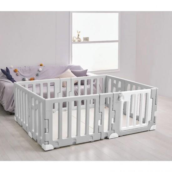 Caraz Leaf Cutie Baby Room - Chic Grey, 168 x 128 cm (For Caraz Q4 mat)