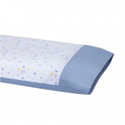 Clevamama ClevaFoam® Baby Replacement Pillow Case - Blue Star (3340)