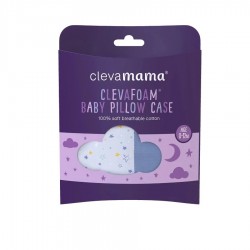 Clevamama ClevaFoam® Baby Replacement Pillow Case - Blue Star (3340)