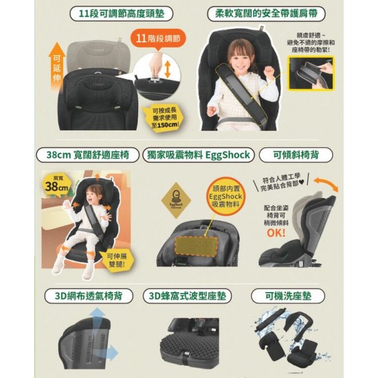 Combi Joytrip Advance for kids ISOFIX Carseat  Black