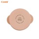 Combi Silicone Divided Suction Bowl with Lid -  Cream / Pink