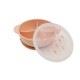 Combi Silicone Divided Suction Bowl with Lid -  Cream / Pink