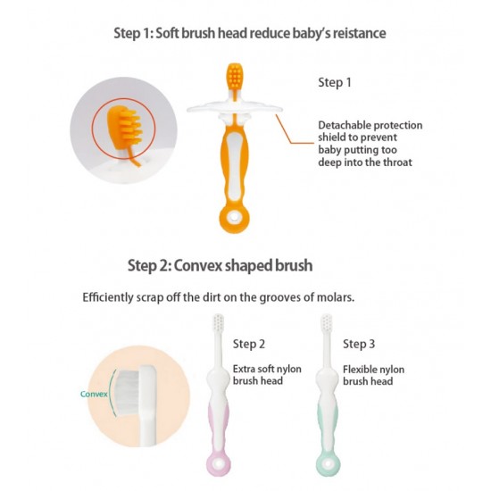 Combi Teteo Toothbrush Step-up Set